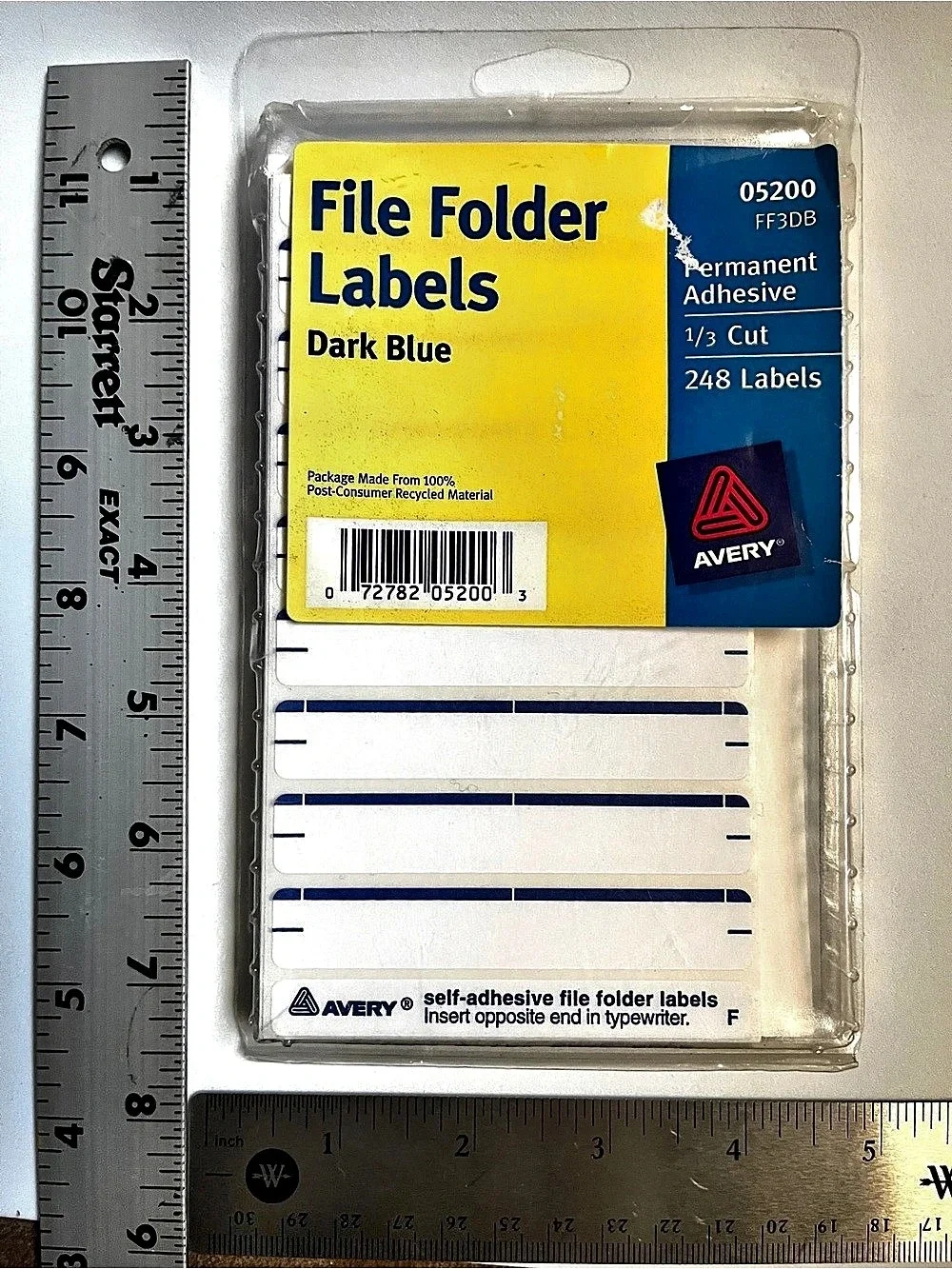 Avery File Folder Labels Dark Blue 232 Labels NWT